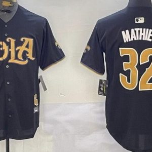 New Orleans Saints #32 Tyrann Mathieu Limitged Black Nola Baseball Jersey
