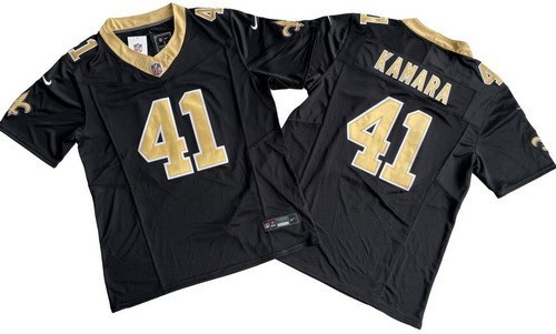 New Orleans Saints #41 Alvin Kamara Limited Black FUSE Vapor Jersey