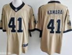 New Orleans Saints #41 Alvin Kamara Limited Gold Alternate Vapor Jersey