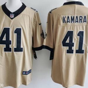 New Orleans Saints #41 Alvin Kamara Limited Gold Alternate Vapor Jersey