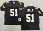 New Orleans Saints #51 Sam Mills Black 1987 Throwback Jersey