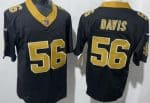 New Orleans Saints #56 DeMario Davis Limited Black FUSE Vapor Jersey