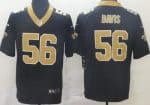New Orleans Saints #56 DeMario Davis Limited Black Vapor Jersey