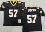 New Orleans Saints #57 Rickey Jackson Black 1987 Throwback Jersey