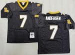 New Orleans Saints #7 Morten Andersen Black 1991 Throwback Jersey