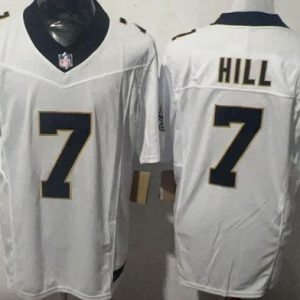 New Orleans Saints #7 Taysom Hill Limited White FUSE Vapor Jersey