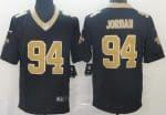 New Orleans Saints #94 Cameron Jordan Limited Black Vapor Untouchable Jersey