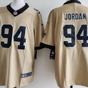 New Orleans Saints #94 Cameron Jordan Limited Gold Alternate Vapor Jersey