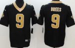 New Orleans Saints #9 Drew Brees Limited Black Vapor Jersey