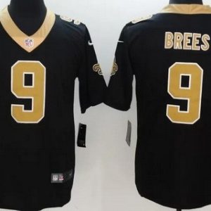 New Orleans Saints #9 Drew Brees Limited Black Vapor Jersey