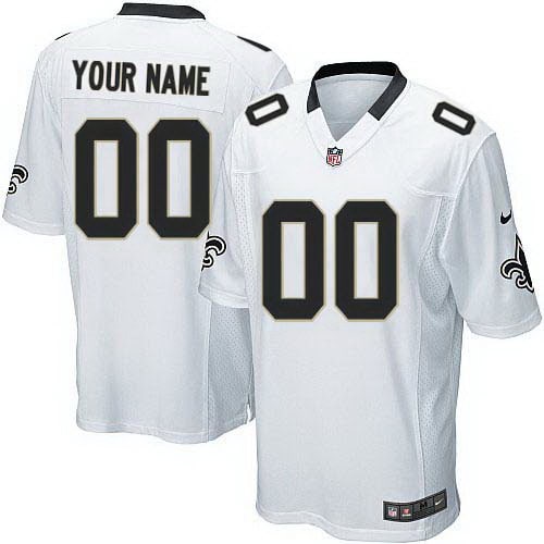 New Orleans Saints Customized Game White Jersey