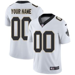New Orleans Saints Customized Limited White Vapor Untouchable Jersey