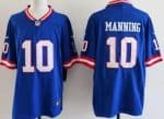 New York Giants #10 Eli Manning Limited Blue Classic Vapor Jersey
