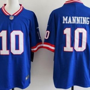 New York Giants #10 Eli Manning Limited Blue Classic Vapor Jersey