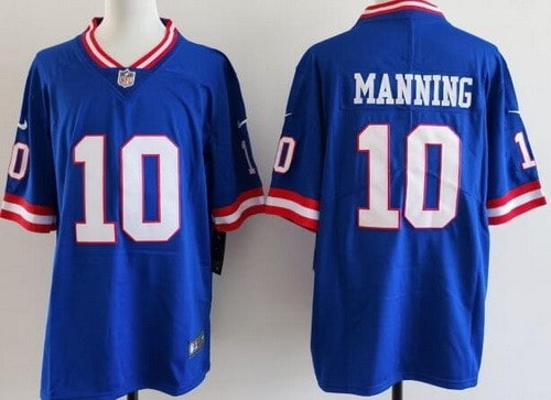 New York Giants #10 Eli Manning Limited Blue Classic Vapor Jersey