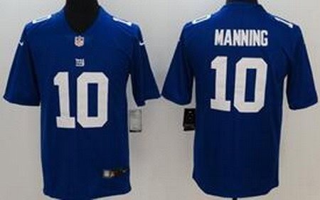 New York Giants #10 Eli Manning Limited Blue Vapor Jersey