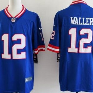 New York Giants #12 Darren Waller LLimited Blue Classic Vapor Jersey