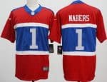 New York Giants #1 Malik Nabers Limited Red Alternate Vapor Jersey