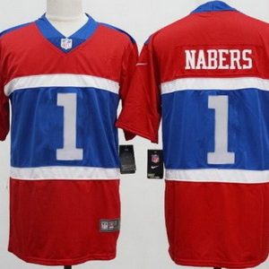 New York Giants #1 Malik Nabers Limited Red Alternate Vapor Jersey