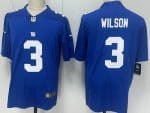 New York Giants #3 Russell Wilson Limited Blue Vapor Jersey