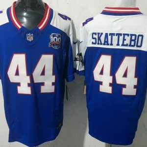 New York Giants #44 Cam Skattebo Limited Blue Thanksgiving FUSE Vapor Jersey