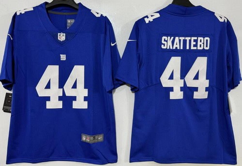 New York Giants #44 Cam Skattebo Limited Blue Vapor Jersey
