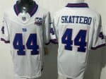 New York Giants #44 Cam Skattebo Limited White Throwback 100 Seasons FUSE Vapor Jersey