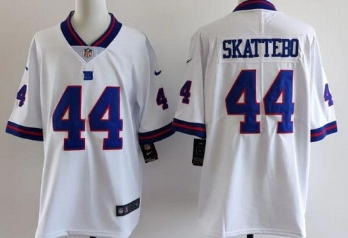 New York Giants #44 Cam Skattebo Limited White Throwback Vapor Jersey
