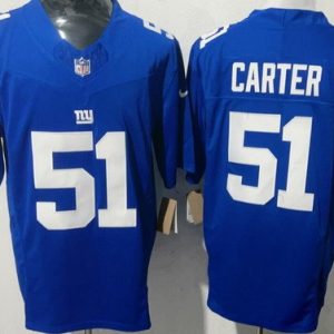 New York Giants #51 Abdul Carter Limited Blue FUSE Vapor Jersey