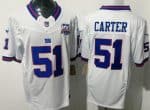 New York Giants #51 Abdul Carter Limited White Throwback 100 Seasons FUSE Vapor Jersey