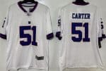 New York Giants #51 Abdul Carter Limited White Throwback Vapor Jersey
