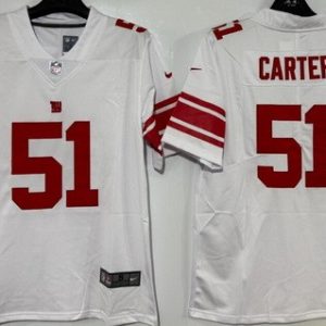 New York Giants #51 Abdul Carter Limited White Vapor Jersey
