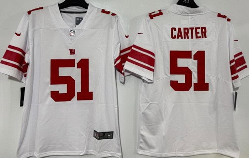 New York Giants #51 Abdul Carter Limited White Vapor Jersey