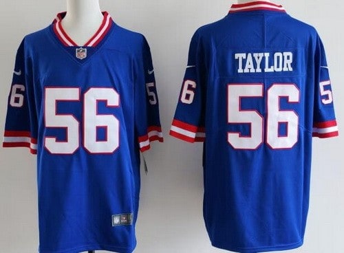 New York Giants #56 Lawrence Taylor Limited Blue Classic Vapor Jersey
