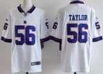 New York Giants #56 Lawrence Taylor Limited White Throwback Vapor Jersey
