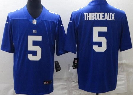 New York Giants #5 Kayvon Thibodeaux Limited Blue Vapor Jersey