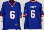 New York Giants #6 Jaxson Dart Limited Blue Classic Vapor Jersey