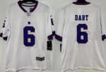 New York Giants #6 Jaxson Dart Limited White Throwback Vapor Jersey