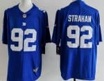 New York Giants #92 Michael Strahan Limited Blue Vapor Jersey