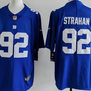 New York Giants #92 Michael Strahan Limited Blue Vapor Jersey