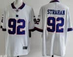 New York Giants #92 Michael Strahan Limited White Throwback Vapor Jersey