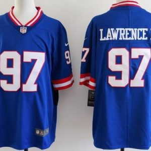 New York Giants #97 Dexter Lawrence II Limited Blue Classic Vapor Jersey