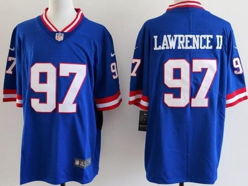 New York Giants #97 Dexter Lawrence II Limited Blue Classic Vapor Jersey