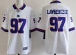 New York Giants #97 Dexter Lawrence II Limited White Throwback Vapor Jersey