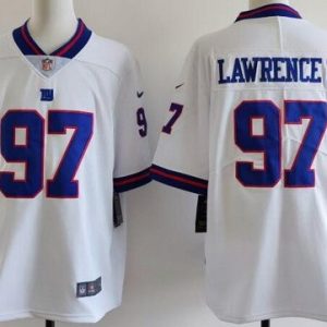 New York Giants #97 Dexter Lawrence II Limited White Throwback Vapor Jersey