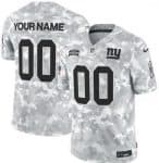 New York Giants Customized Limited Arctic Camo 2024 Salute to Service Jersey