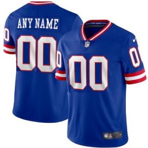 New York Giants Customized Limited Blue Classic Vapor Jersey