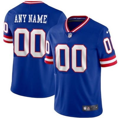 New York Giants Customized Limited Blue Classic Vapor Jersey