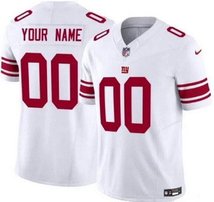 New York Giants Customized Limited White FUSE Vapor Jersey