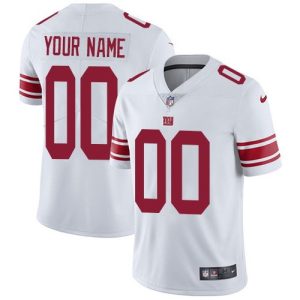 New York Giants Customized Limited White Vapor Untouchable Jersey
